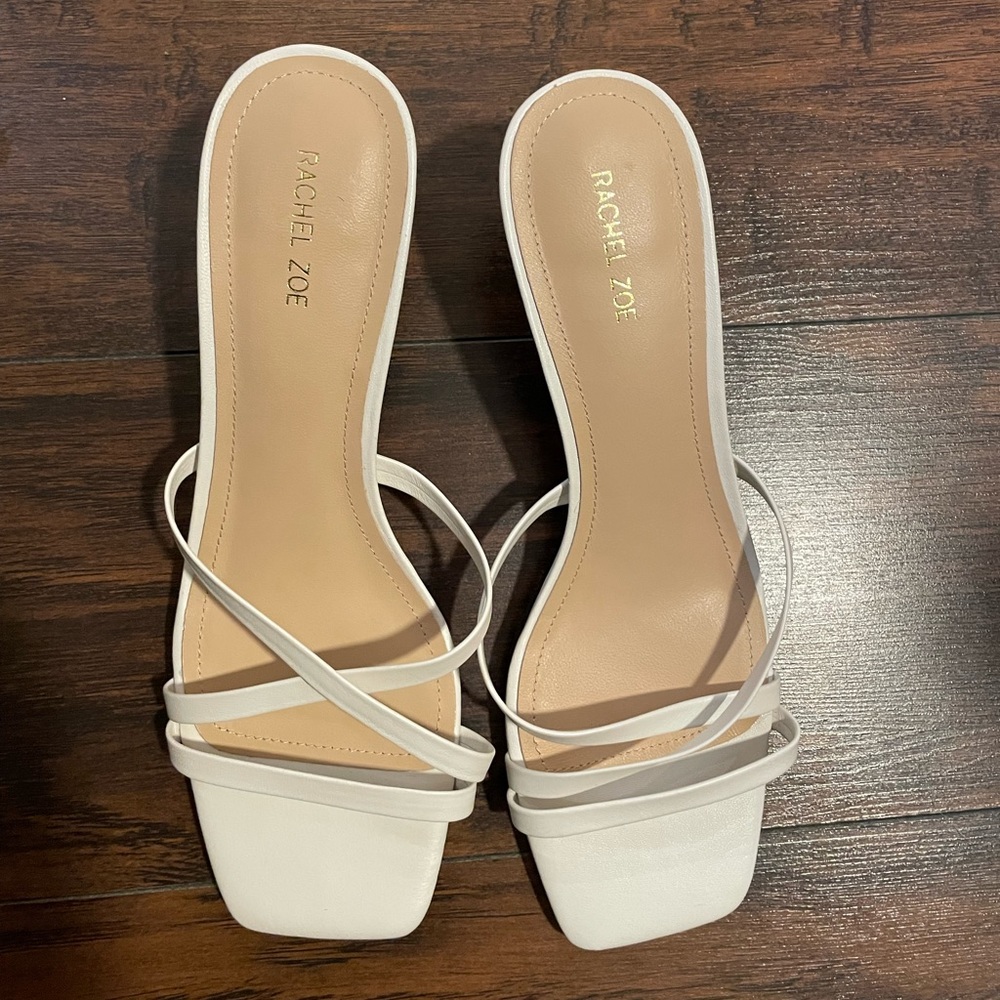 Rachel Zoe white kitten heels size 8.5